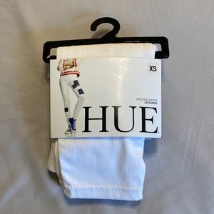 hue ‘patched denim leggings’ - white